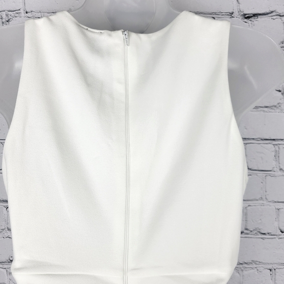 NWT Windsor Size S White Pleated Wrap Dress - Picture 5 of 10